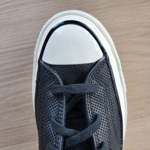 ⭐Converse Chuck 70 Hi Size 6 Men Shoes Black Leather Premium Sneakers A08637C - Picture 6 of 10